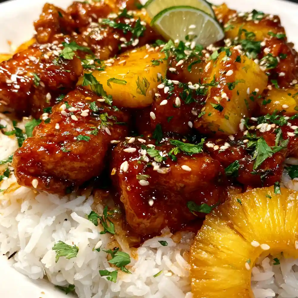 Crockpot Pineapple Chicken