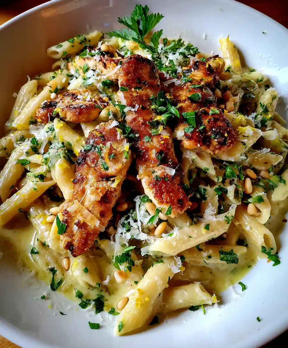Easy Garlic Parmesan Chicken Pasta