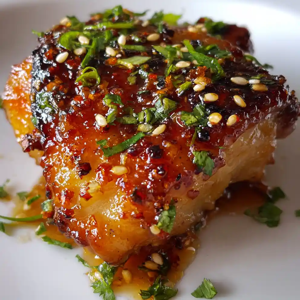 Easy Honey Garlic Slow Cooker Chicken Thighs