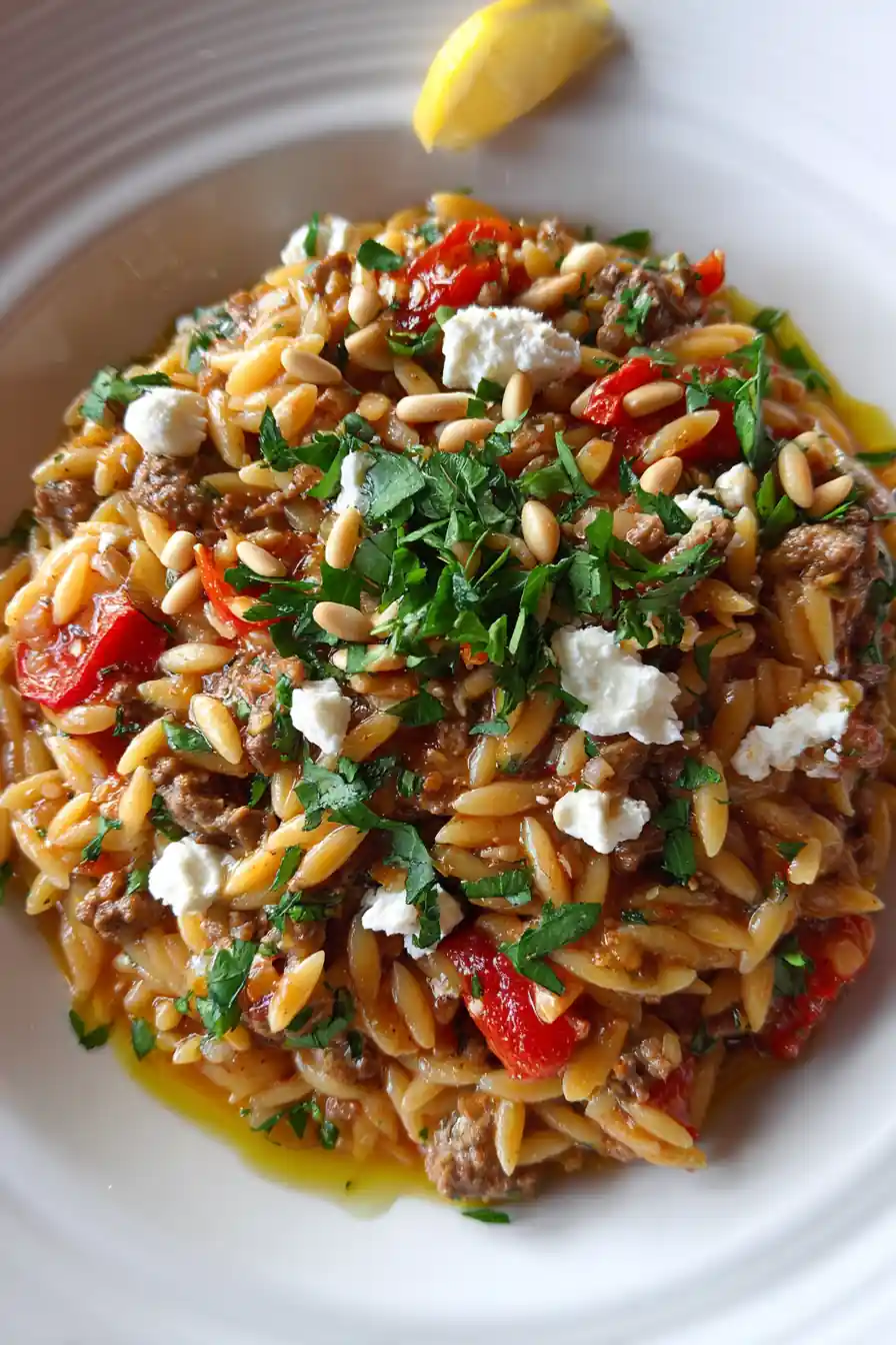 Easy Ground Beef Orzo – Delicious & Quick Dinner