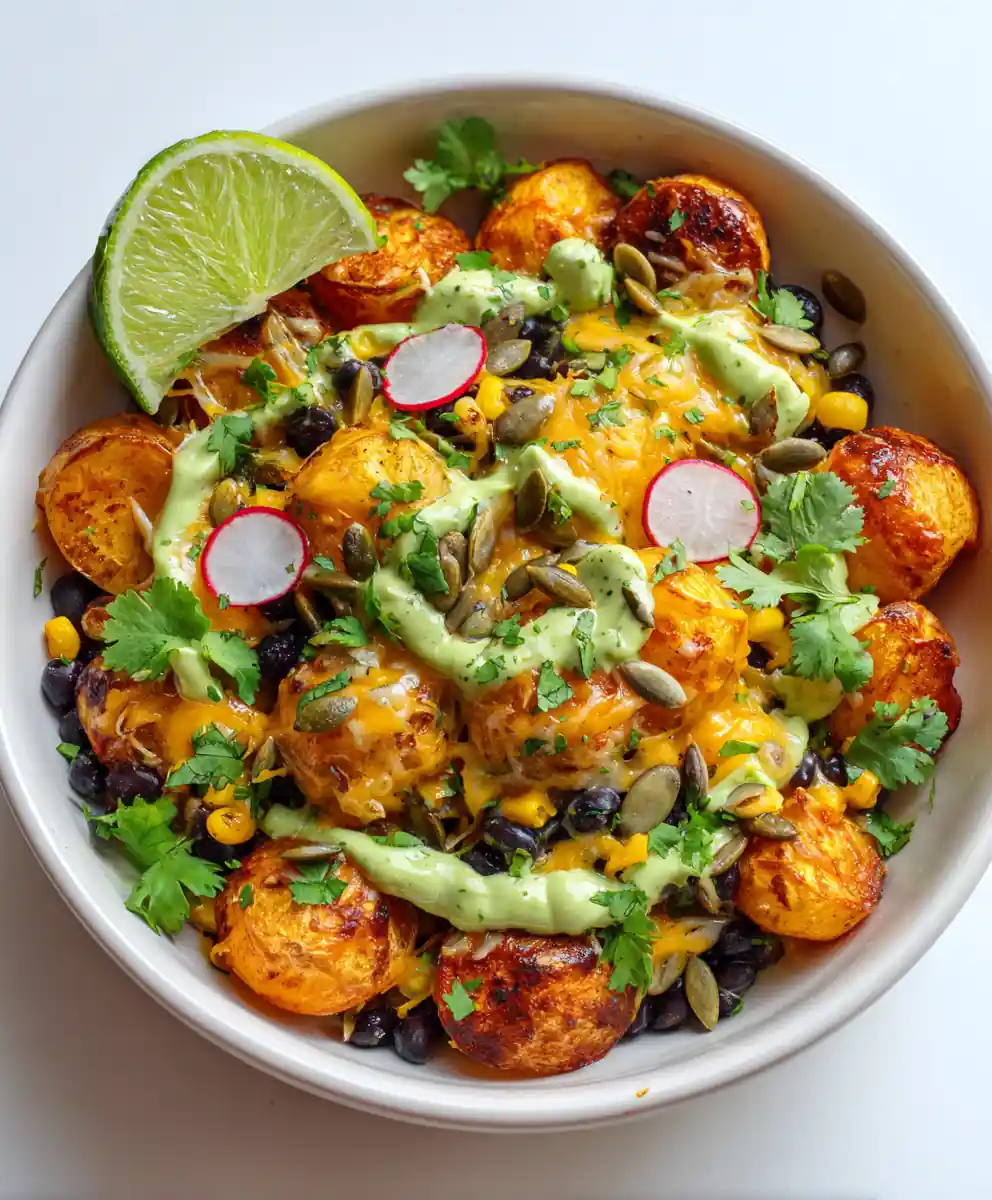 Easy Loaded Potato Taco Bowl
