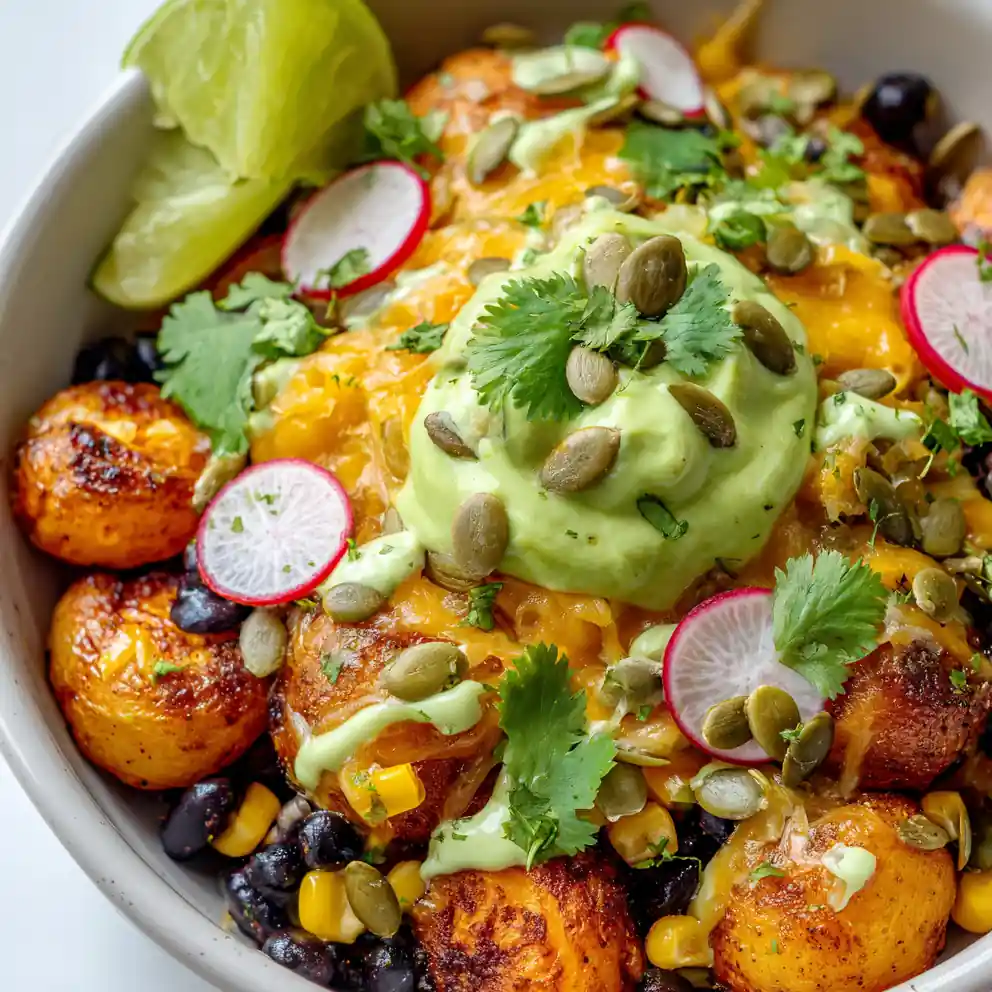 Easy Loaded Potato Taco Bowl