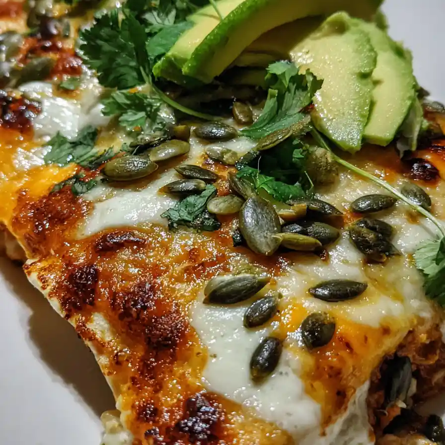 Easy Queso Chicken Enchiladas Cheesy Bake