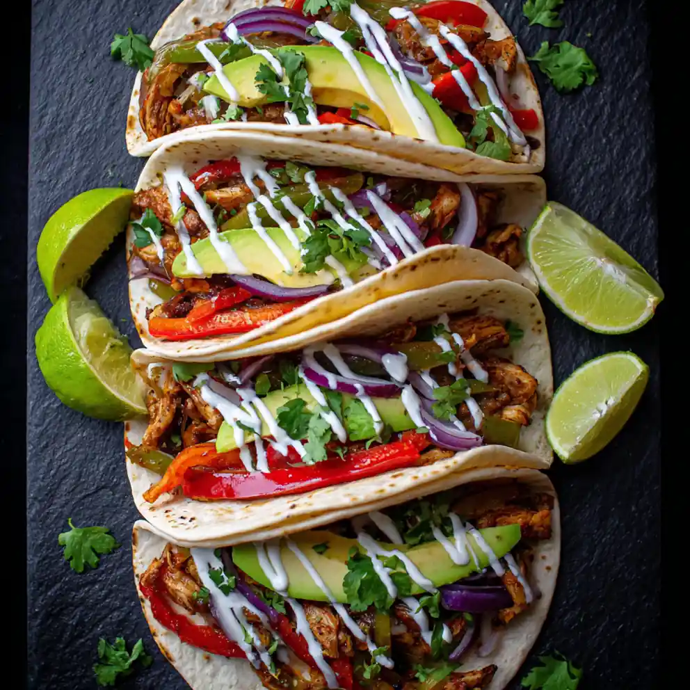 Easy Slow Cooker Chicken Fajitas