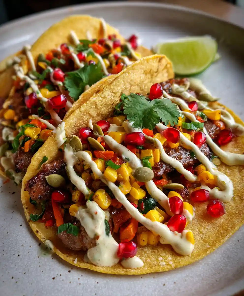 Gourmet Lamb & Veggie Tacos
