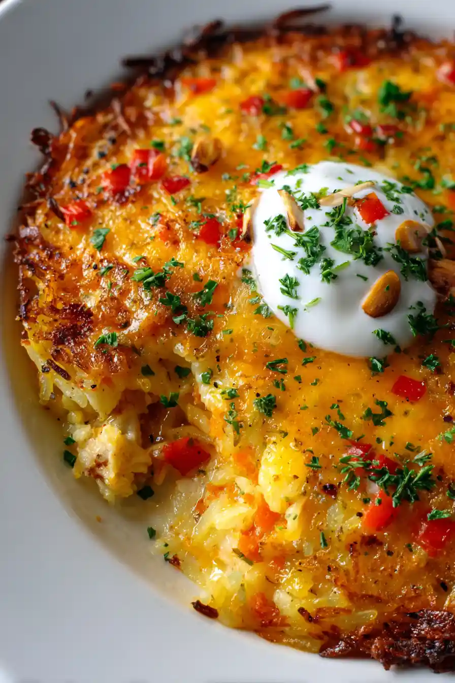 Heartiest Hashbrown Chicken Casserole
