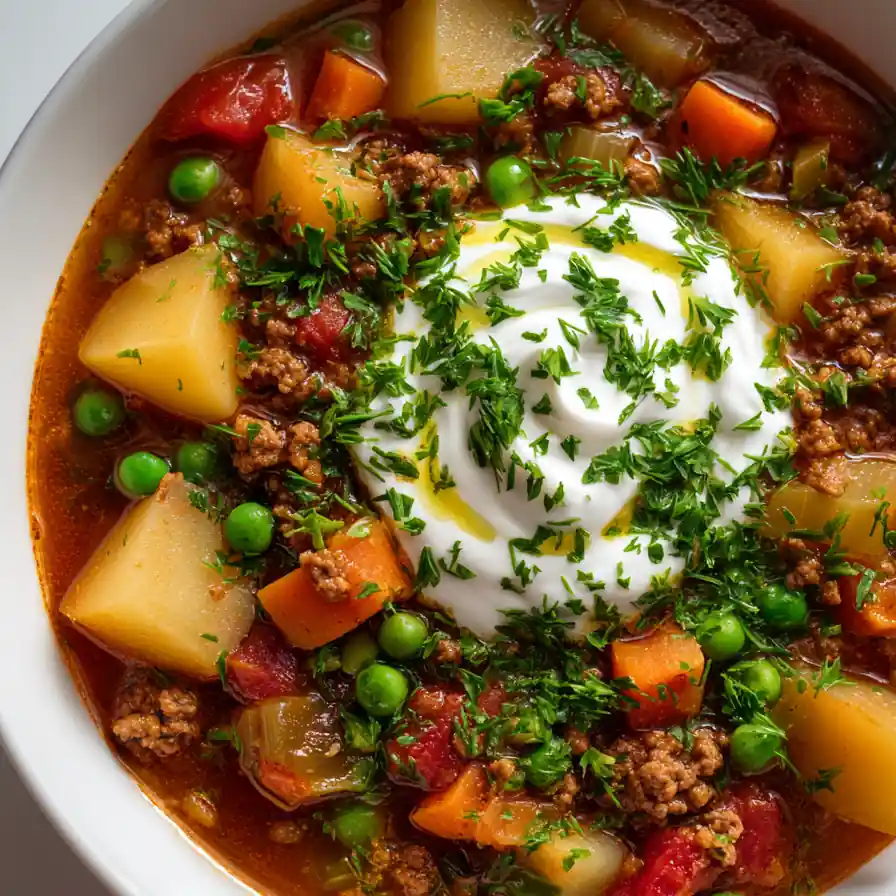 Hearty Ground Beef And Vegetable Soup 6 Hearty Ground Beef And Vegetable Soup