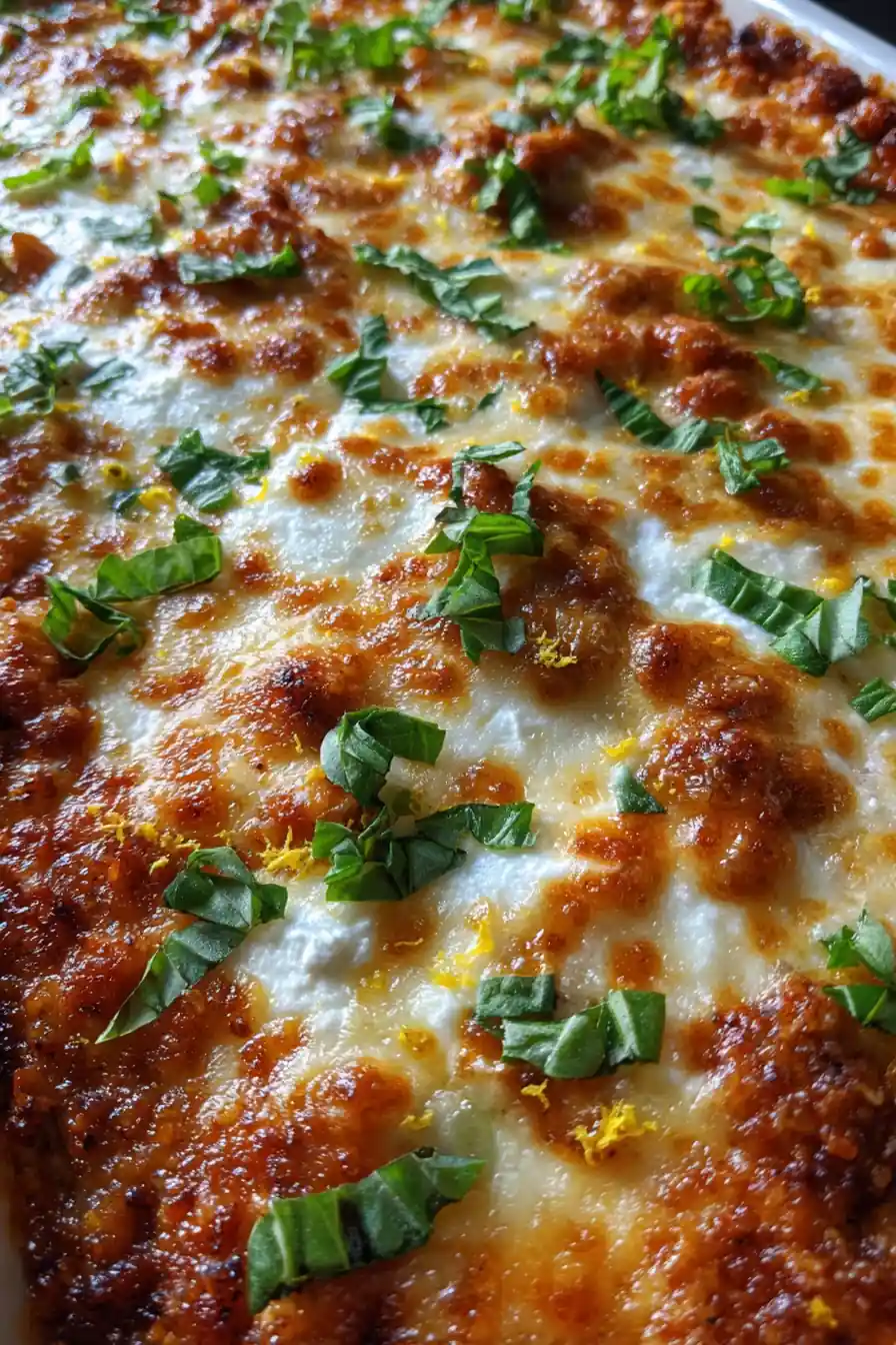 High Protein Chicken Parmesan Casserole