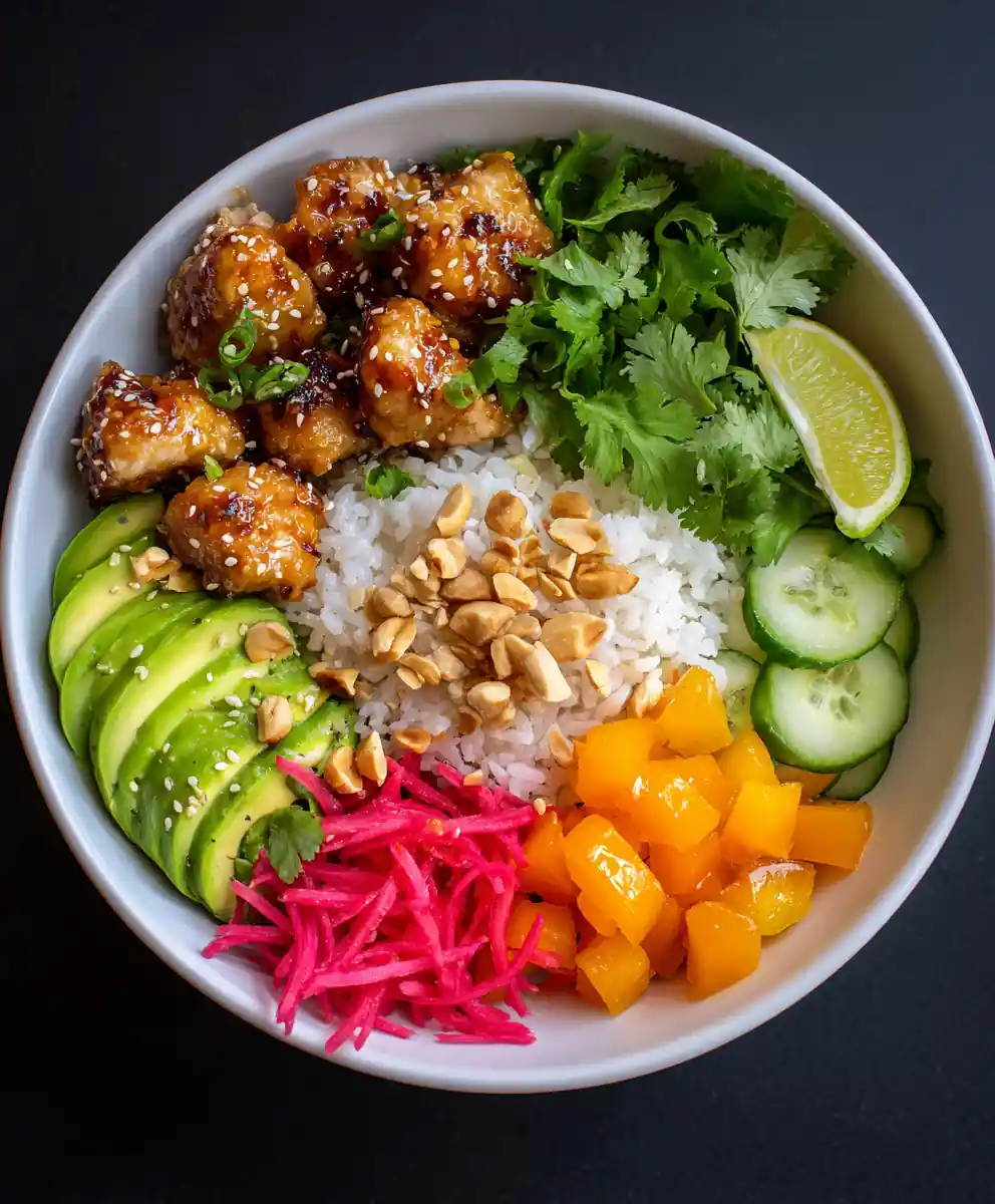 Hot Honey Chicken Bowl 7 Hot Honey Chicken Bowl
