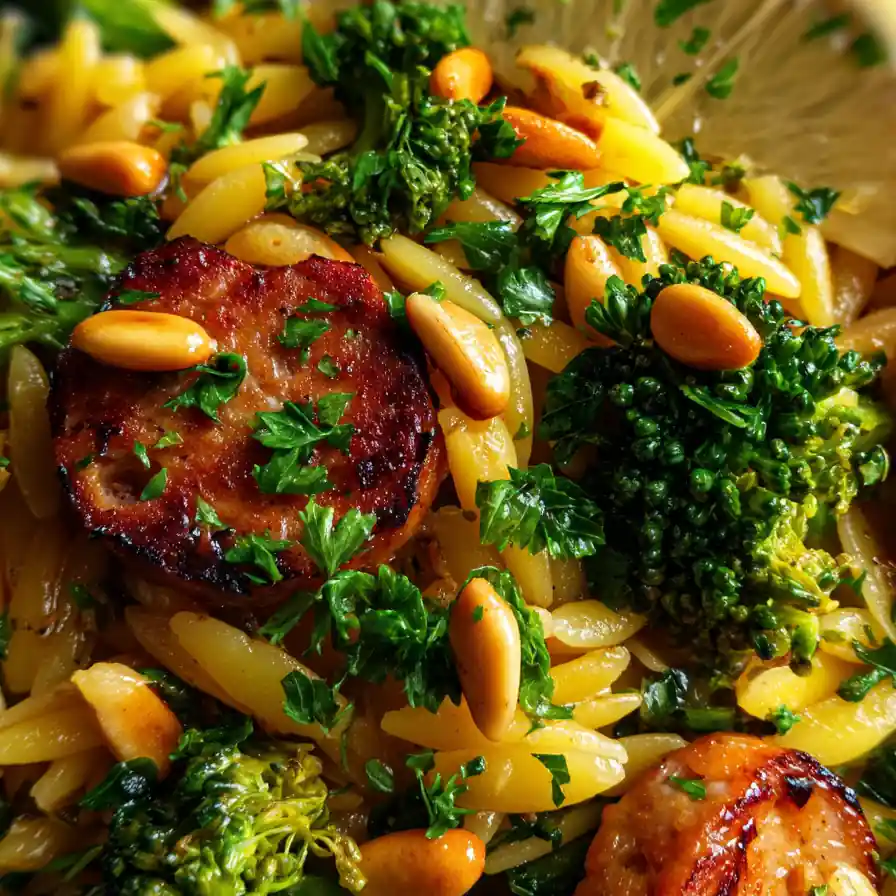 Irresistible Chicken Sausage Broccoli Orzo