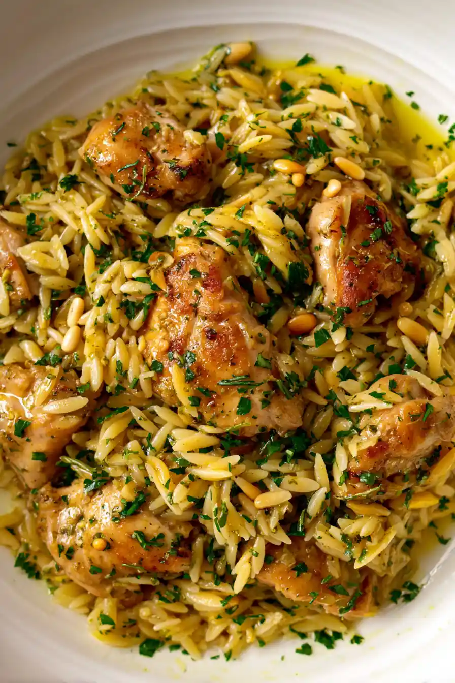 Lemon Herb Chicken Orzo