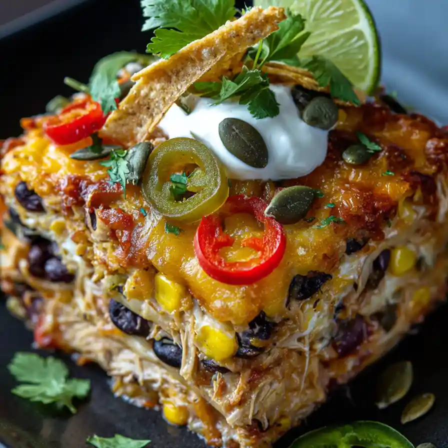 Loaded Mexican Chicken Casserole 6 Loaded Mexican Chicken Casserole