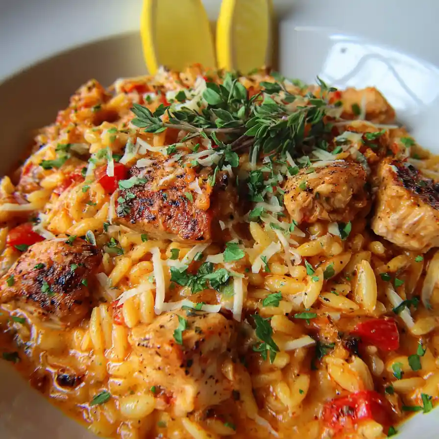 One Pan Monterey Chicken Orzo