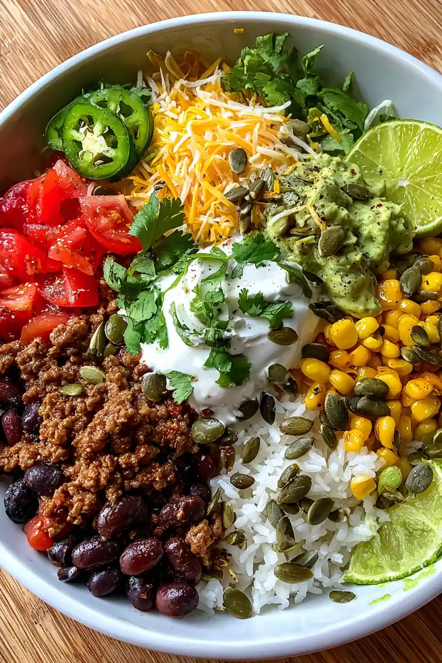 Quick And Easy Taco Rice Bowl Supreme