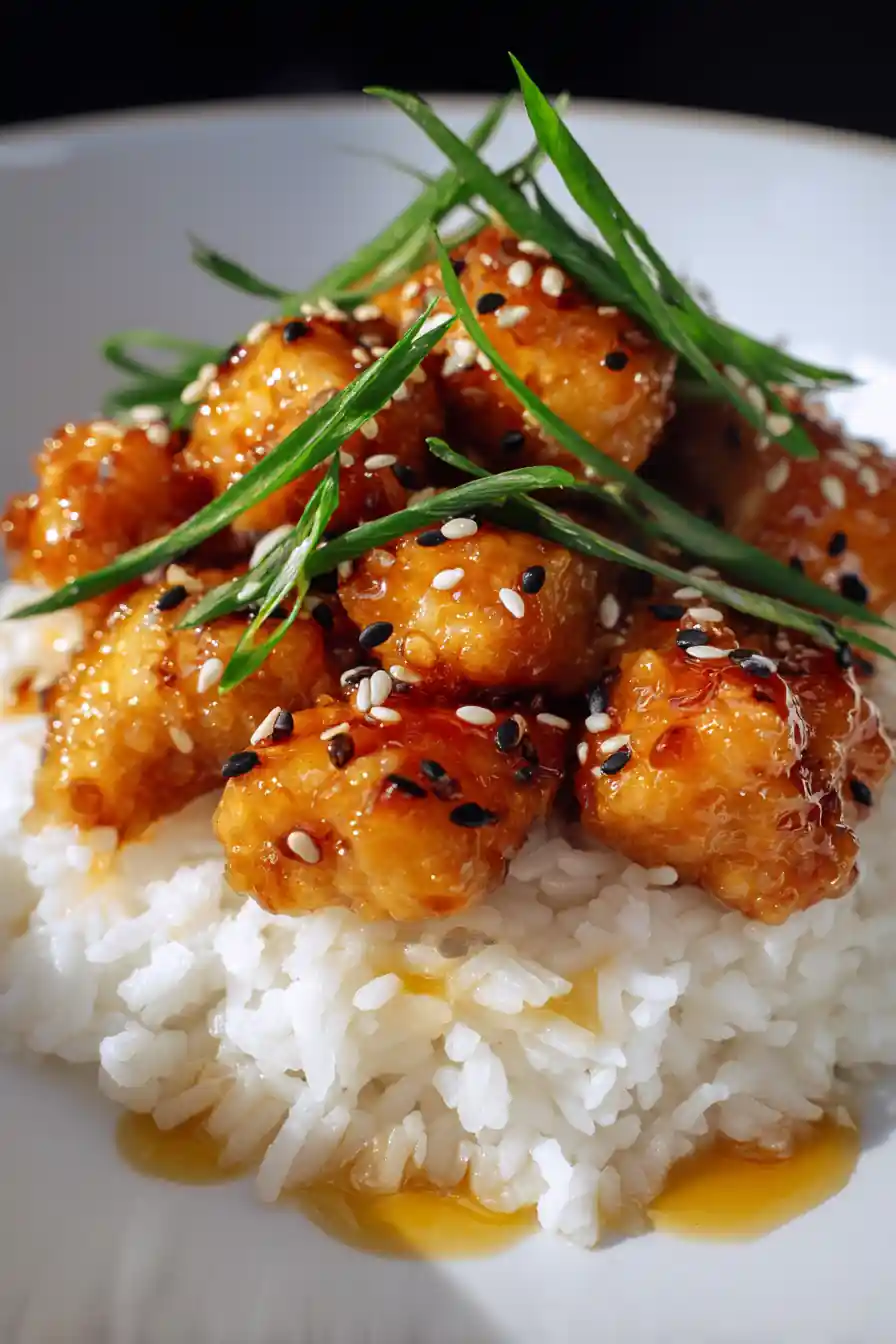 Simple Healthy Honey Garlic Chicken Bites With Rice