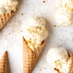 No-Churn Salted Honey Peach Ice Cream