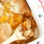 Simple Peach Cobbler with Canned Filling