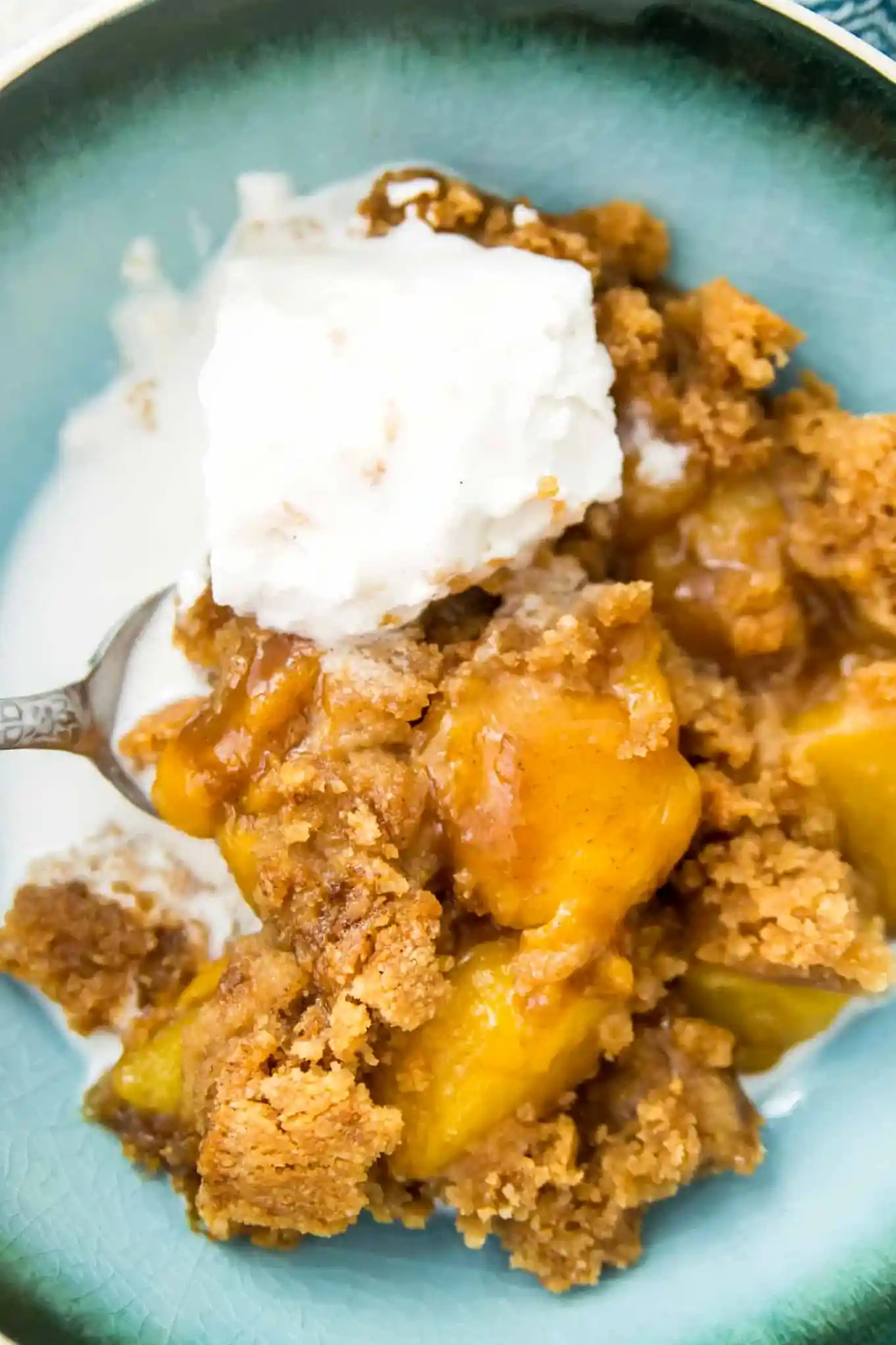 Healthy Paleo Peach Cobbler 3 Recipe image