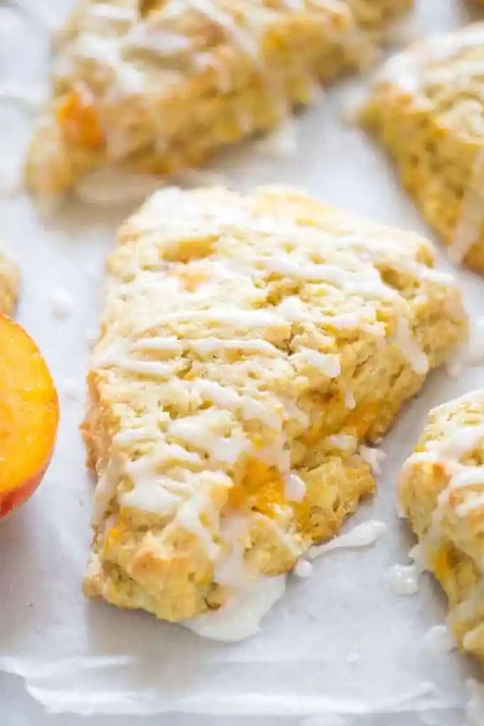 Homemade Fresh Peach Scones