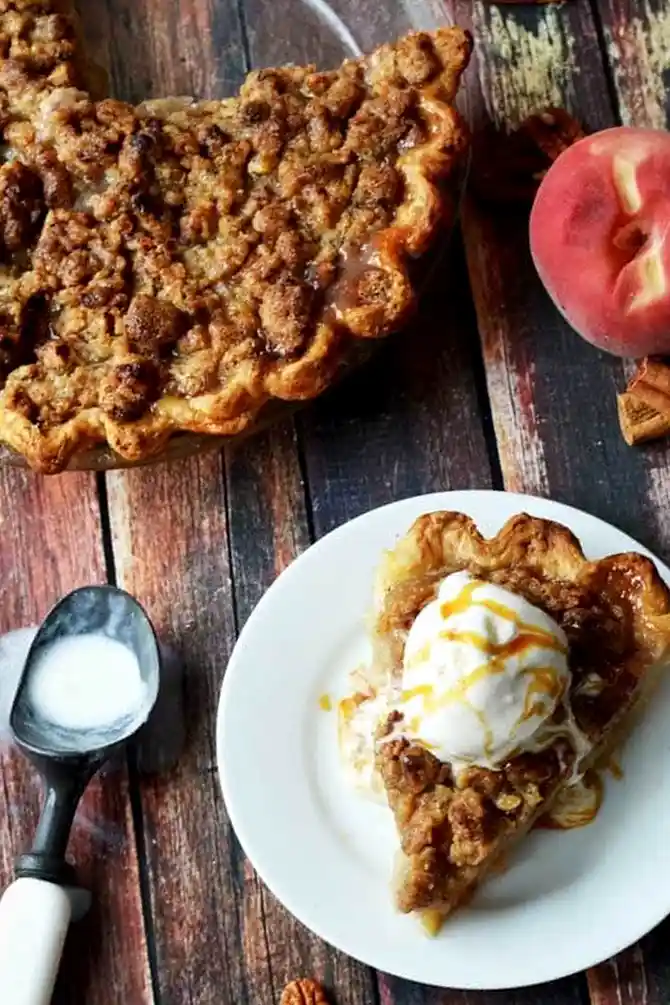 Maple Brown Butter Peach Pie