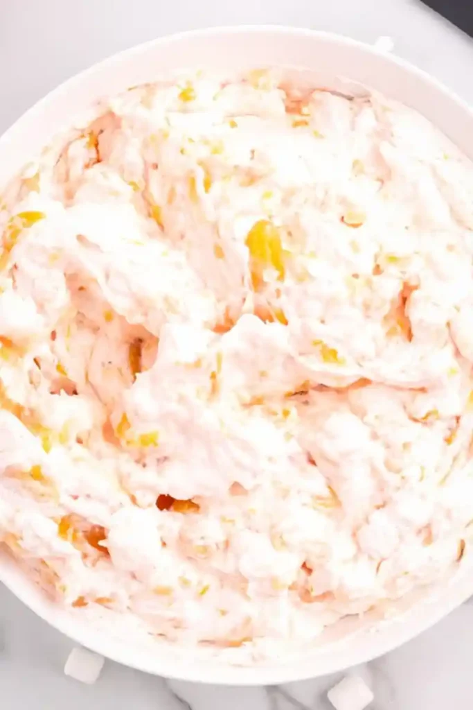 Creamy Peach Fluff Salad