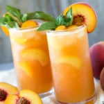 Homemade Peach Lemonade for Summer