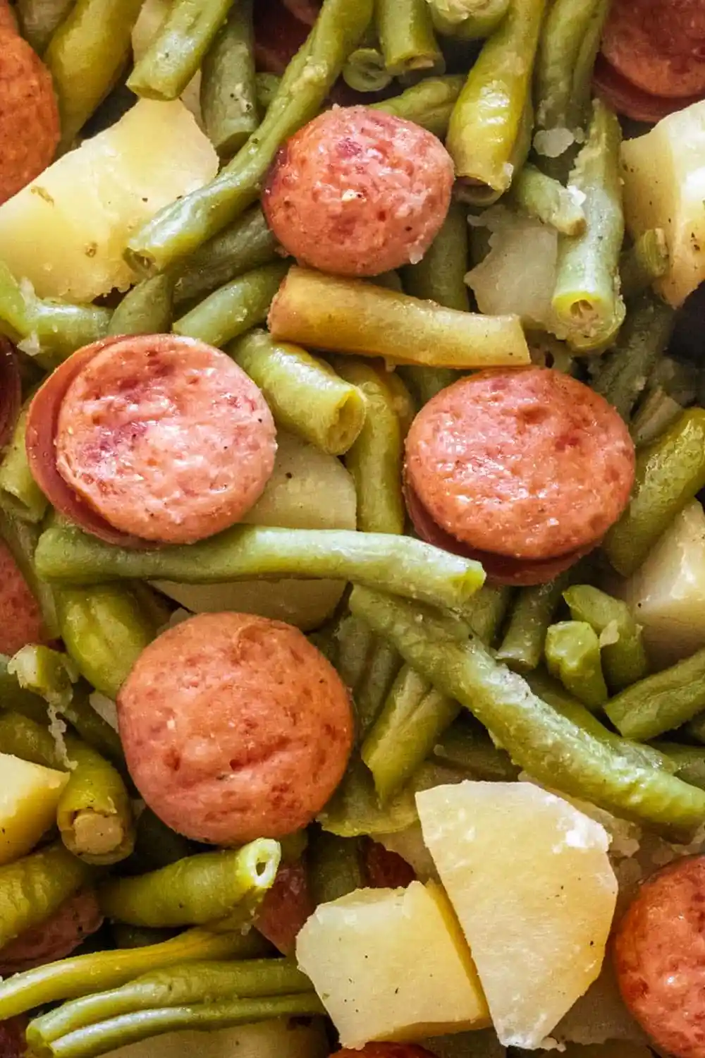Slow Cooker Beef Kielbasa with Green Beans and Potatoes 3 Recipe image