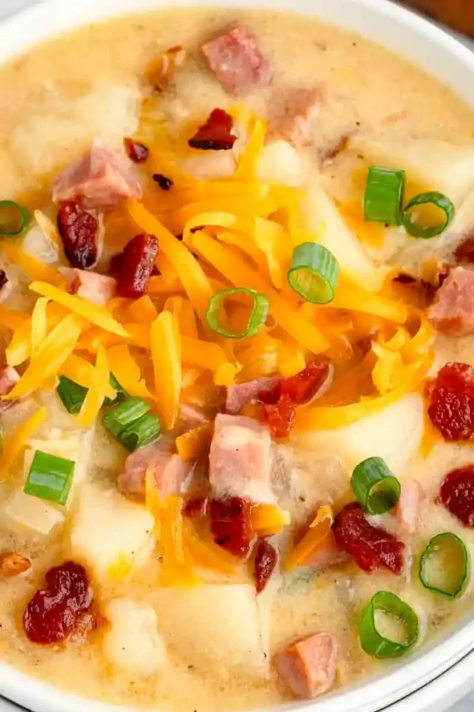 Slow Cooker Creamy Loaded Potato Soup