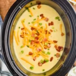 Creamy Slow Cooker Loaded Potato Soup