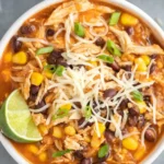 High Protein Chicken Taco Soup
