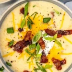 Creamy Instant Pot Loaded Potato Soup