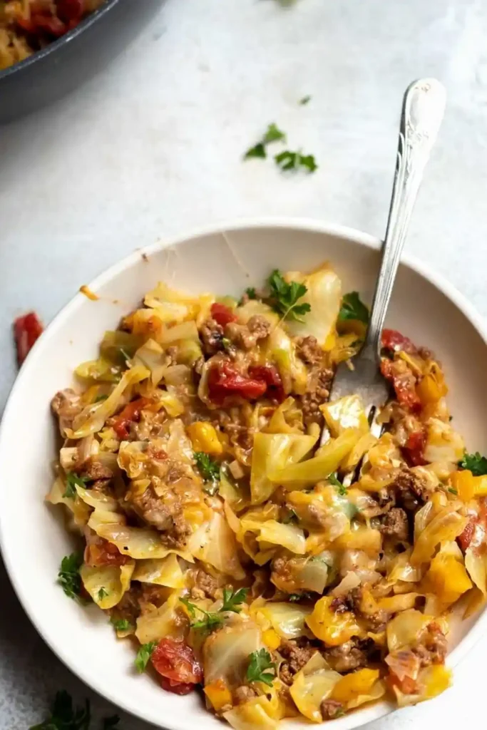 Low Carb Unstuffed Cabbage Casserole