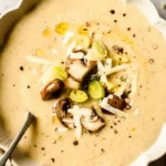 Creamy Mushroom and Leek Vegetable Soup
