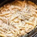 Creamy Slow Cooker Italian Chicken Pasta