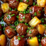 Slow Cooker Tropical Meatballs