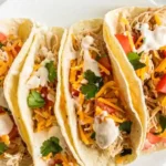 Easy Crockpot Shredded Chicken Tacos