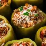 Slow Cooker Beef Stuffed Peppers