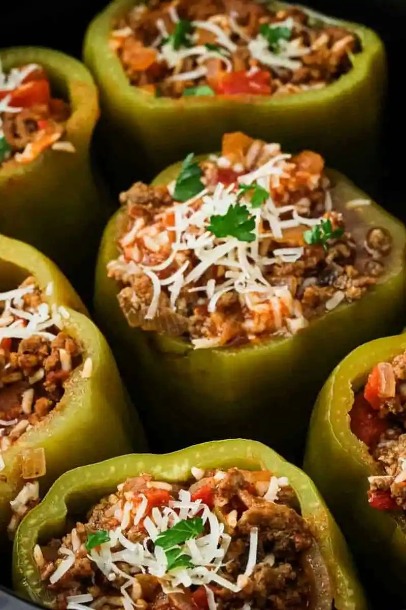 Slow Cooker Beef Stuffed Peppers 3 Recipe image