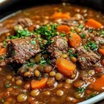 Hearty Beef and Lentil Soup