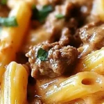 Creamy Slow Cooker Beef Pasta