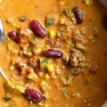 Creamy Beef Taco Soup