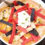 Creamy Chicken Enchilada Soup
