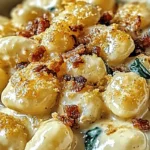 Savory Creamy Chicken and Gnocchi Skillet