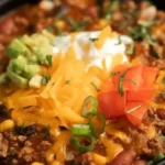 Slow Cooker Taco Beef Chili