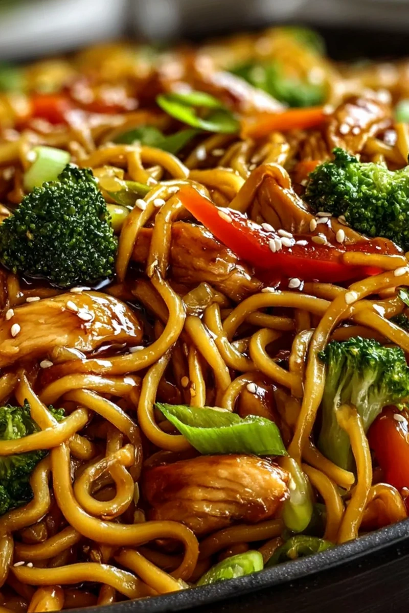 Crockpot Chicken Lo Mein