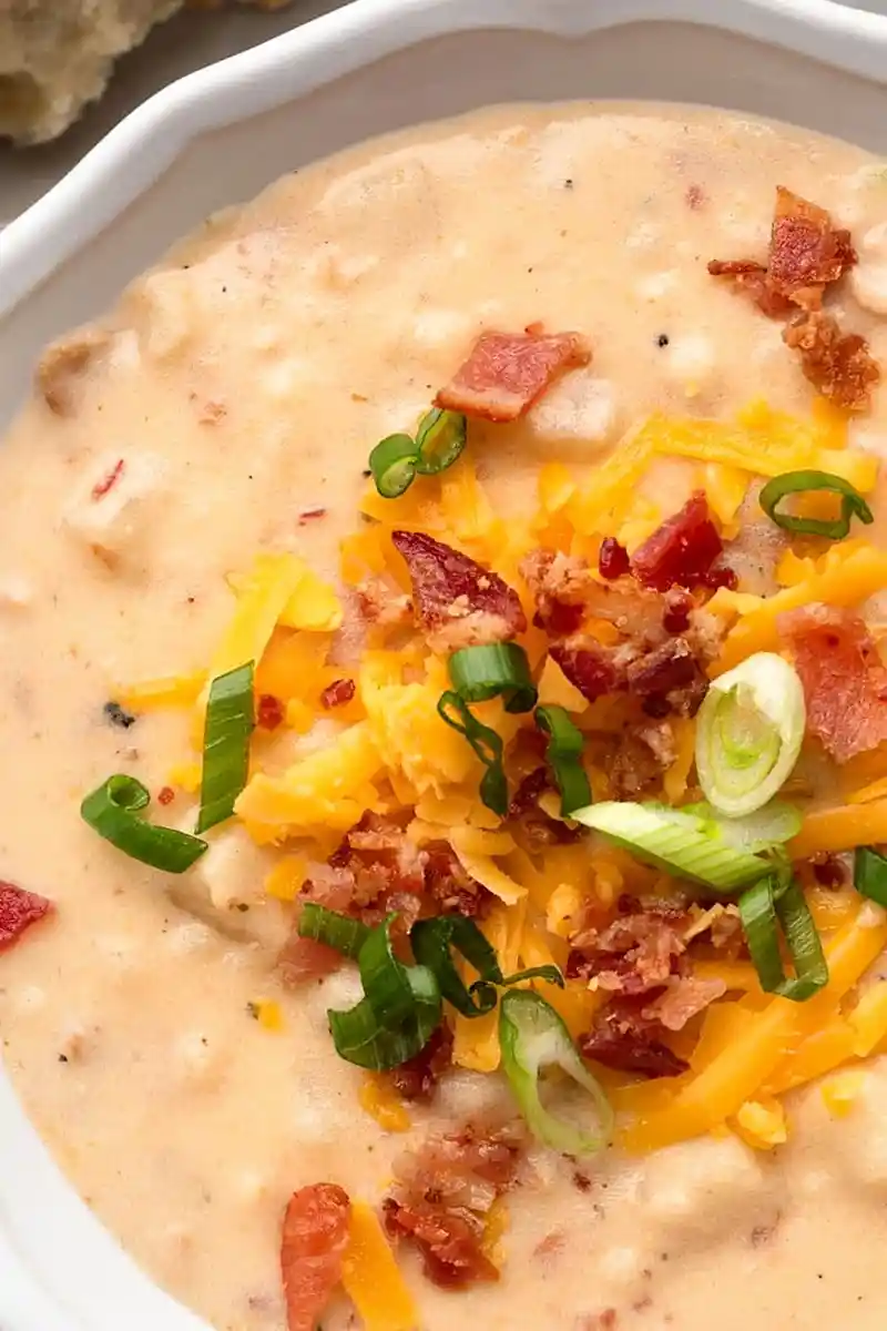 Easy Slow Cooker Hash Brown Potato Soup