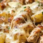 Garlic Parmesan Chicken and Potatoes Skillet