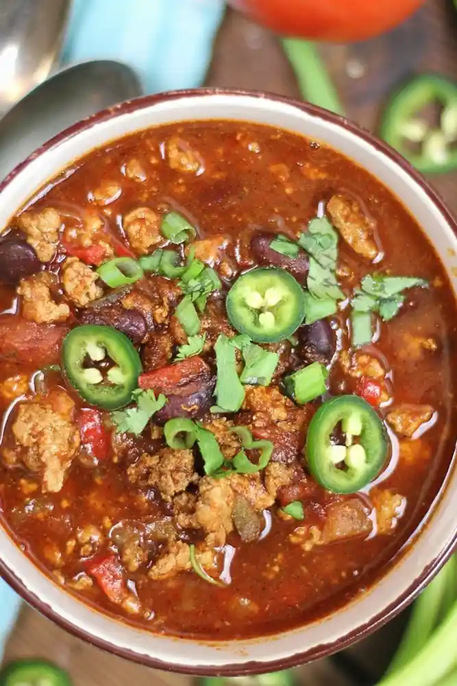 Zesty Slow Cooker Turkey Chili 3 Recipe image