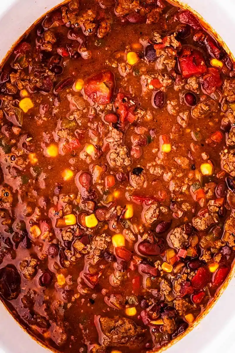Crock Pot Ground Beef Chili