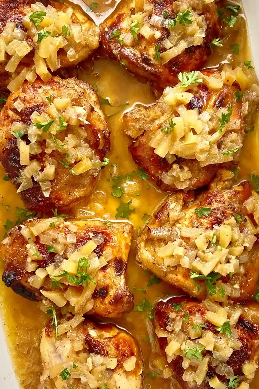 Crockpot Chicken with Apples and Honey